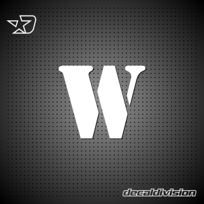 Vinyl Letter W - STENCIL